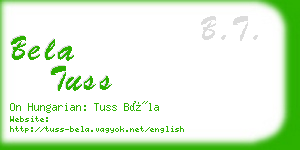 bela tuss business card